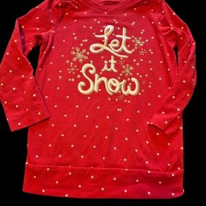 Jumping Beans Red 'Let it Snow' Long Sleeve Tee